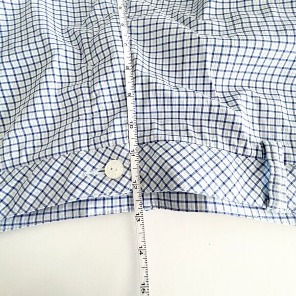 Puma Golf Shorts Flat Front Blue White Checkered Men's Size 34 - Picture 8 of 10